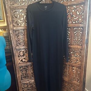 GAP Classic Black Long Sleeve Dress size L